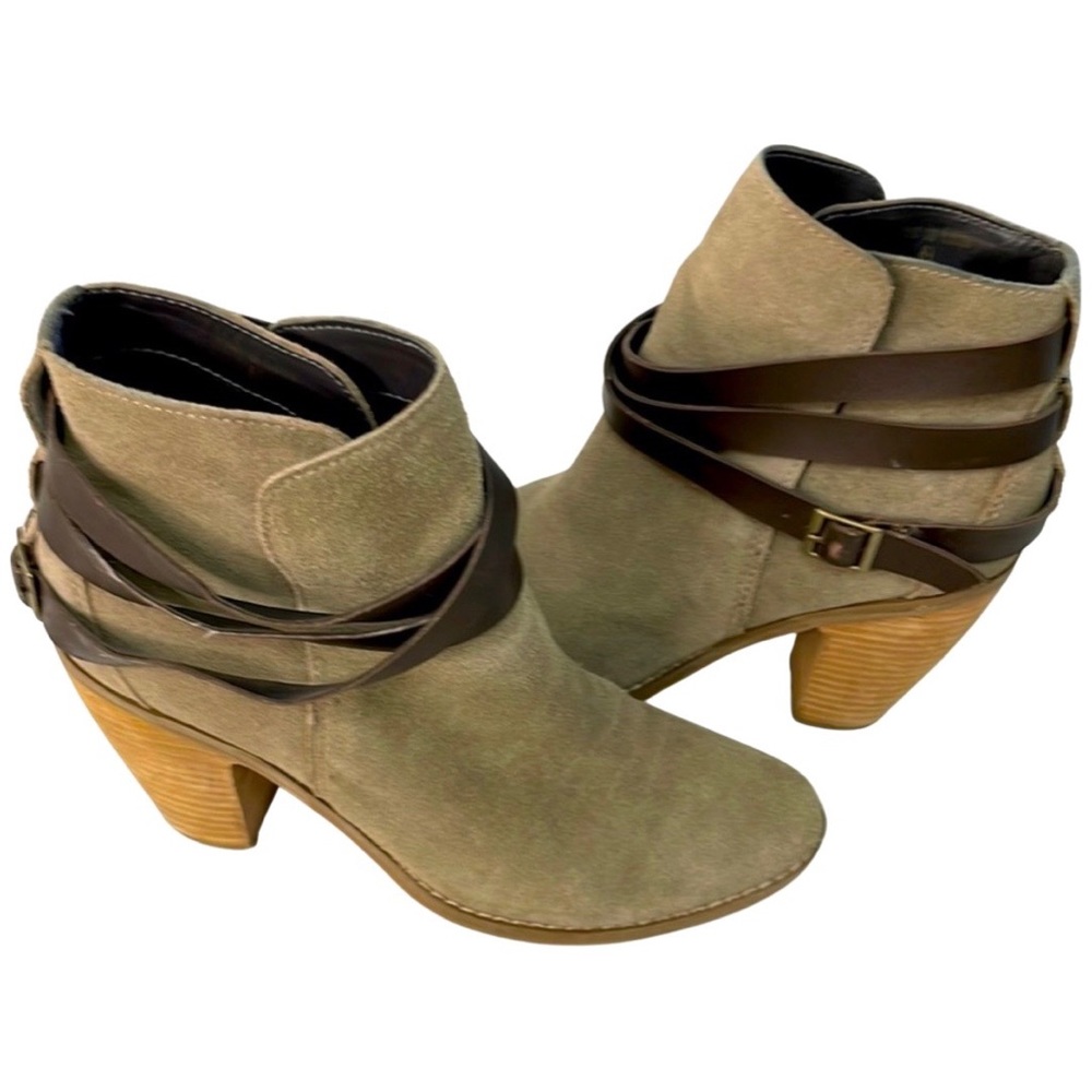 DOLCE VITA SUEDE AND LEATHER BOOTIE
